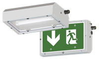 Compact Sheet-Steel Emergency Light Fitting Series 6118